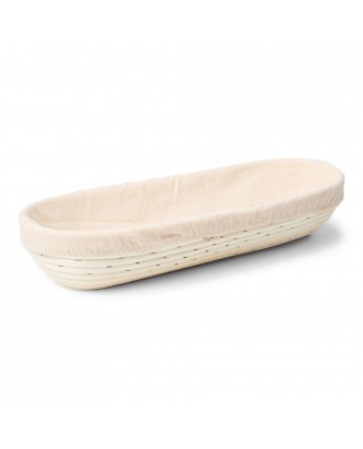 Cos pentru dospire aluat, ratan cu panza, 28 x 13 cm - PATISSE